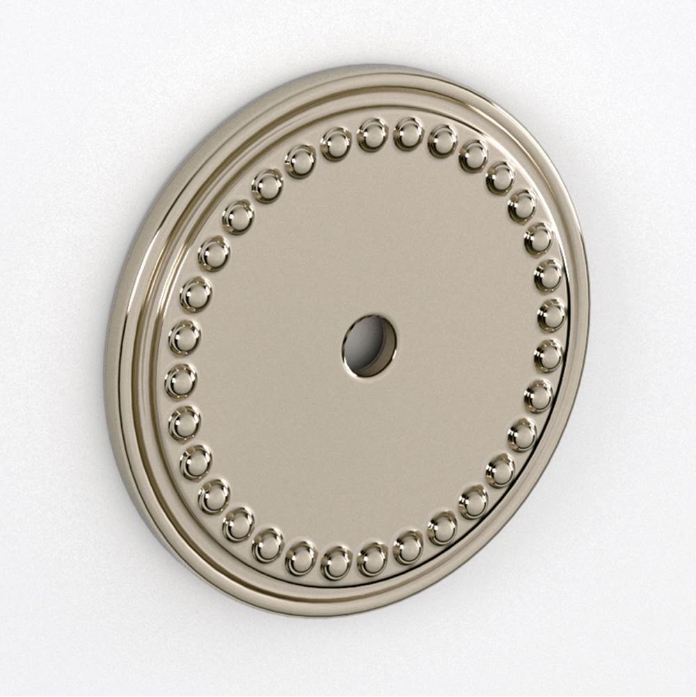 Water Street Brass Bead 1-7/16'' Appliance Pull Backplate - Antique Nickel