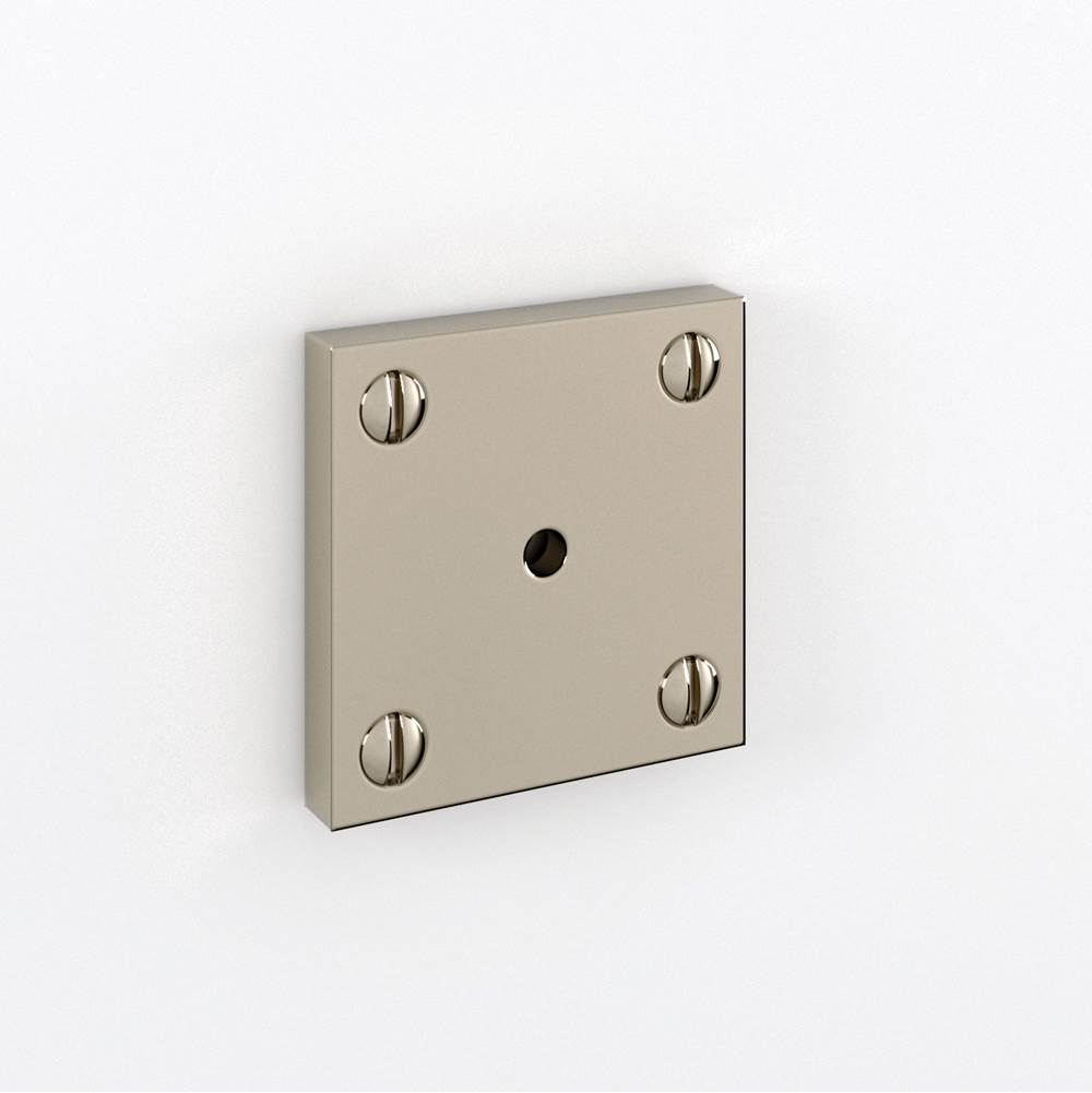 Water Street Brass Manor 1-3/4'' X 1-3/4'' Square Backplate Surface Mount -Antique Nickel