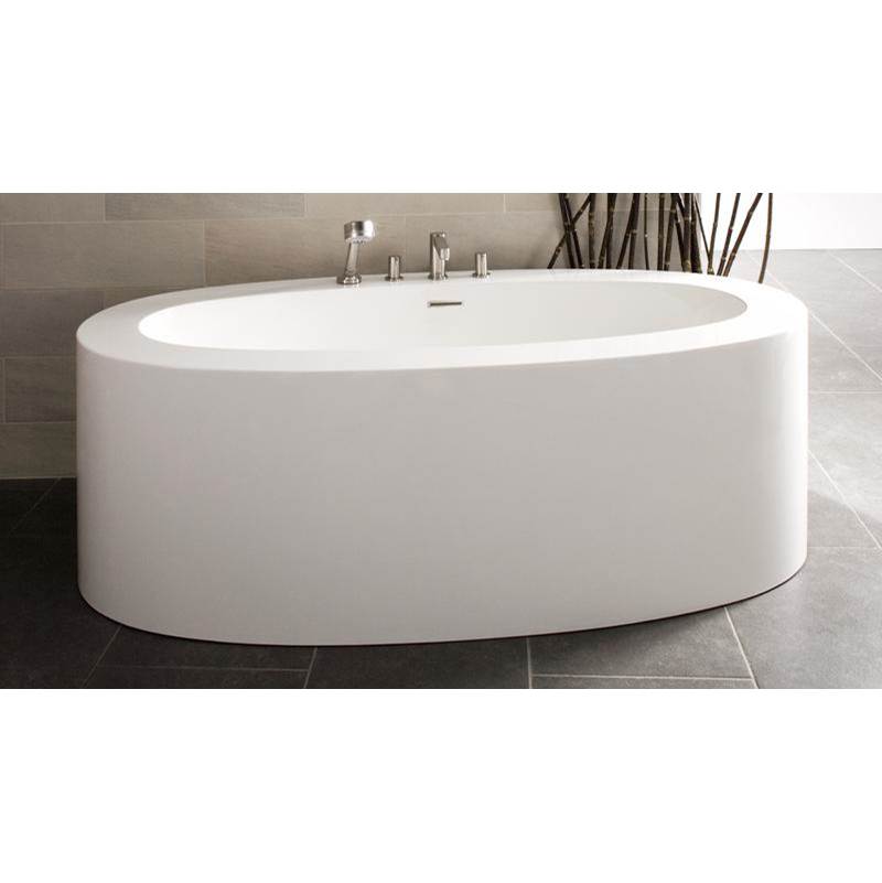 WETSTYLE Ove Bath 72 X 36 X 24 - Fs - Built In Nt O/F & Bn Drain - Copper Conn - White Matte