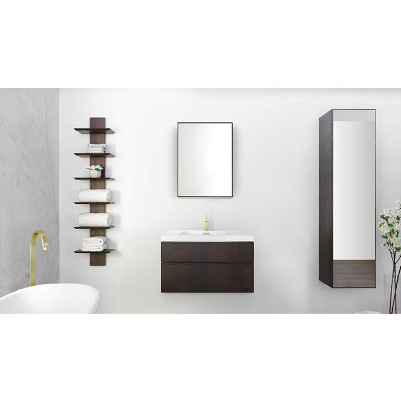 WETSTYLE Furniture Frame Linea - Linen Cabinet 16 X 66 - Lacquer Stone Harbour Grey Matt