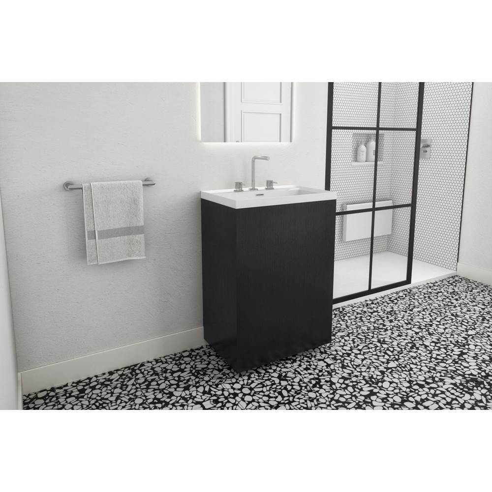 WETSTYLE Furniture ''Stelle'' - Pedestal No Door 24 X 16 - Lacquer Black Matt