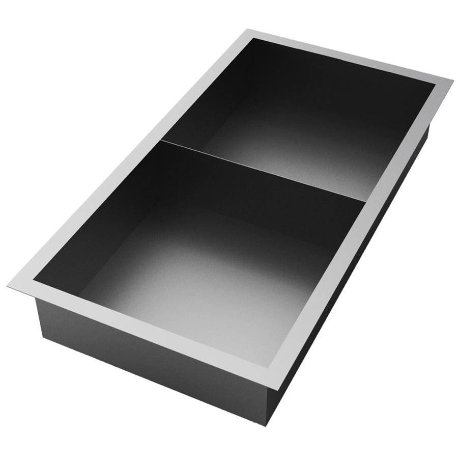 Zitta Stainless Steel Niche 24 X 12 X 3 (610 X 305 X 76) With 1 Shelf